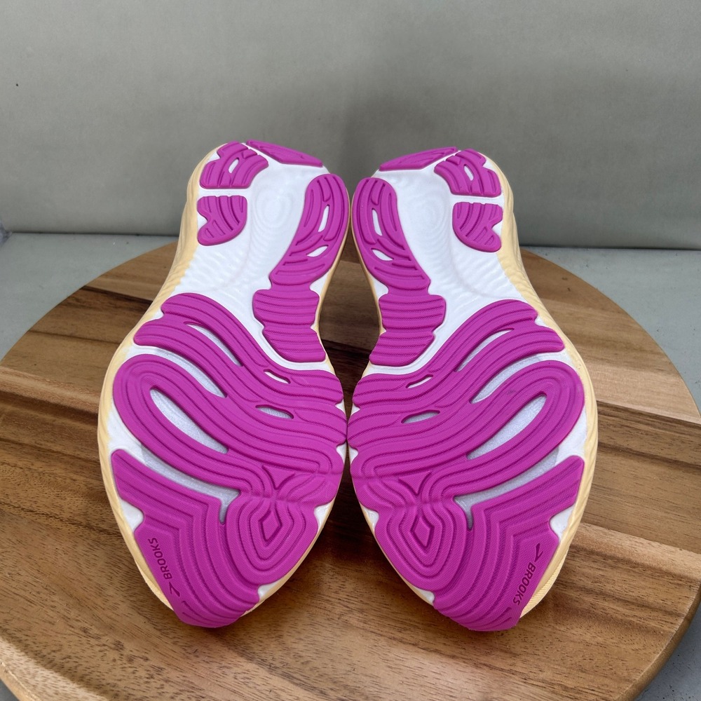 Brooks Women's Peach and Pink Accent Athletic Running Shoes - Picture 7 of 8